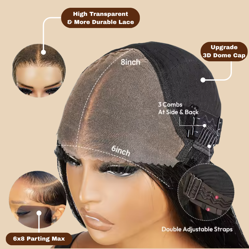 Cymora® 6x8 Glueless Lace Closure Wig